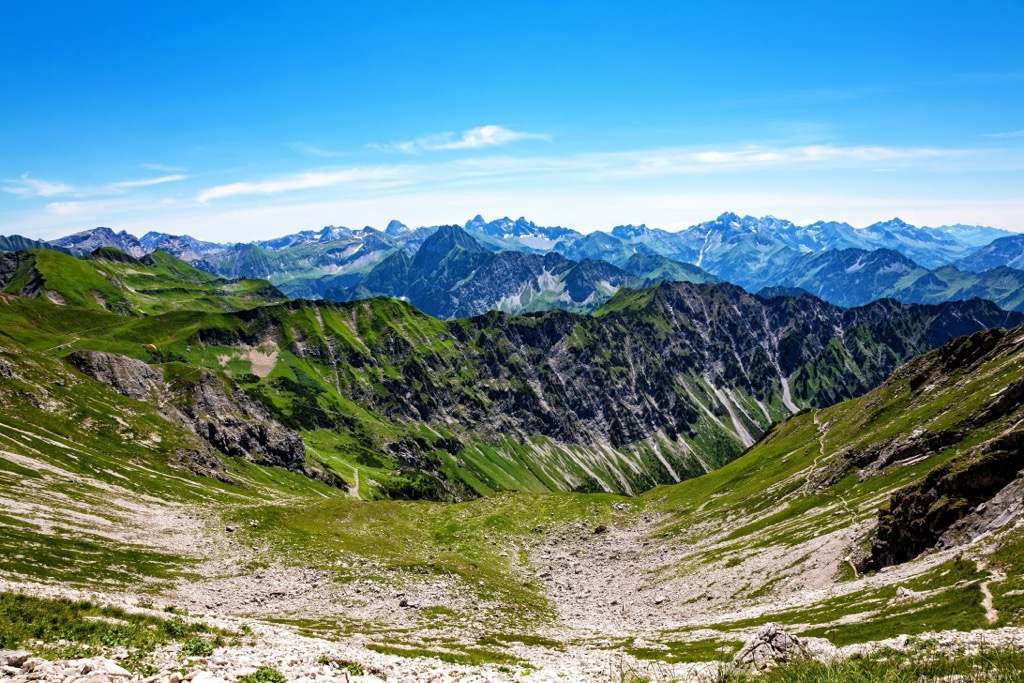 The Allgäu Alps of Bavaria, Germany. Allgau Alps