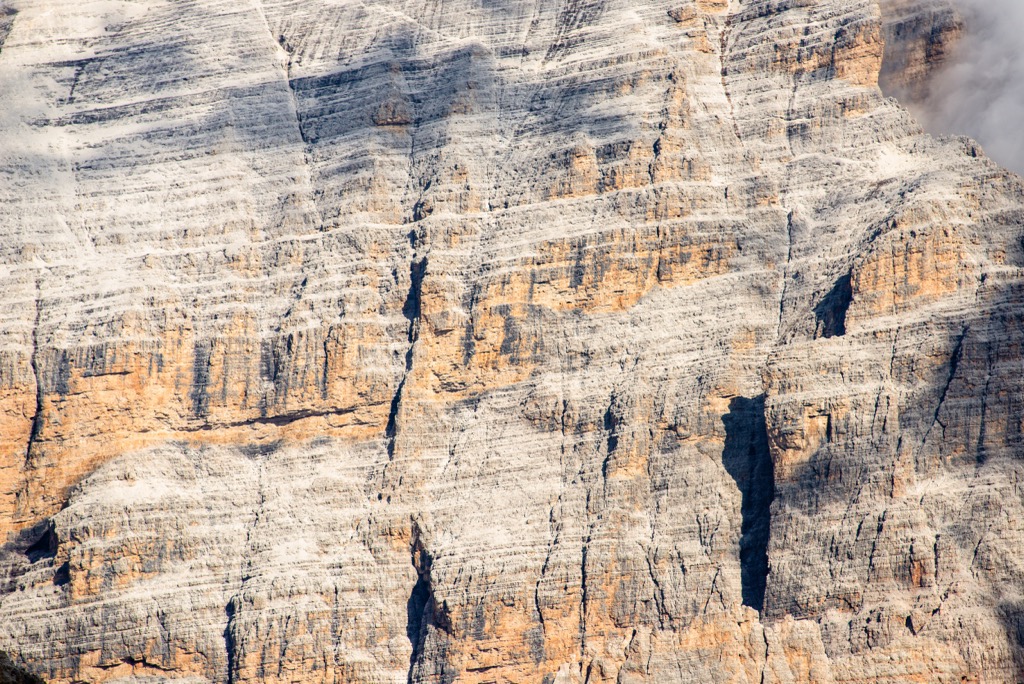 Dolomite rock texture. Allgau Alps