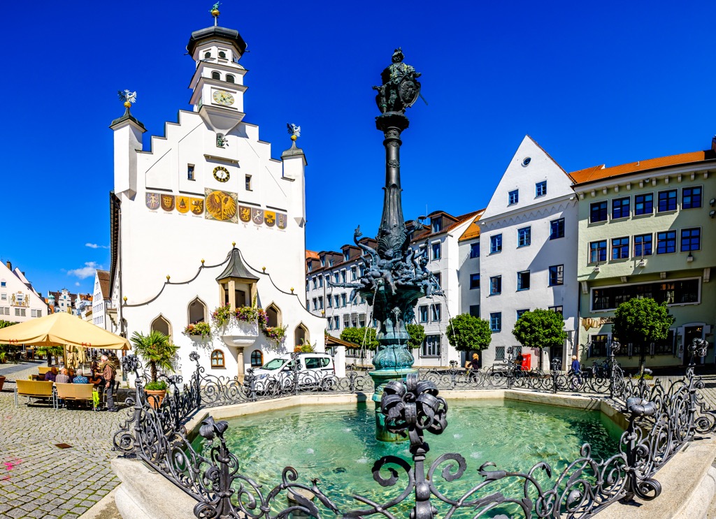 Kempten im Allgäu is one of Gremany’s most historic towns. Allgau Alps