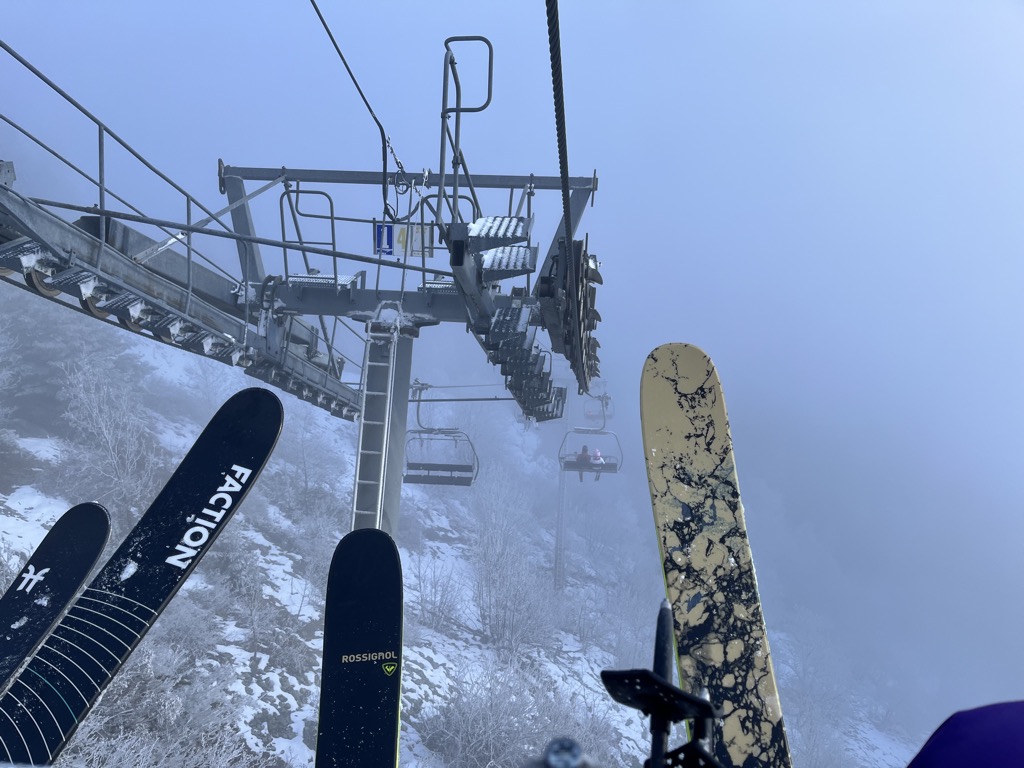Downloading to Auris. Photo: Sergei Poljak. Alpe d Huez Ski Resort