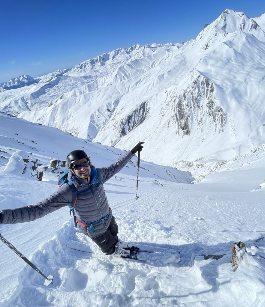 Getting mega on the Col. Photo: Anna Lochhead. Alpe d Huez Ski Resort