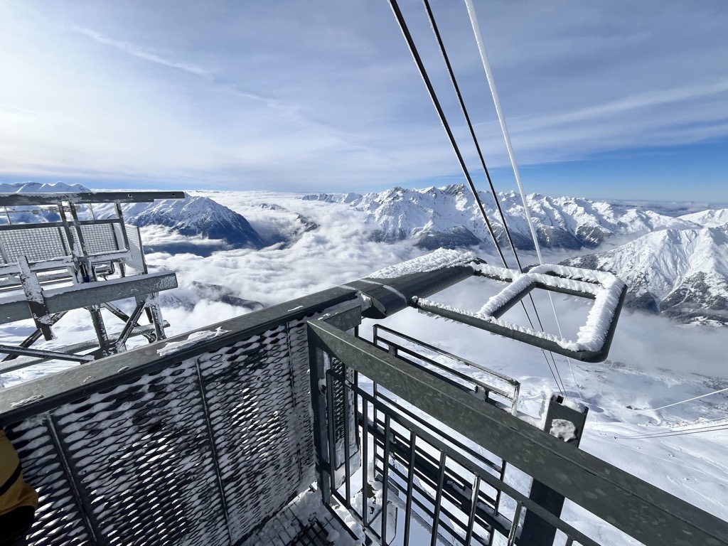 The extraordinary view from the top of the Alpette-Rousses. Photo: Sergei Poljak. Alpe d Huez Ski Resort