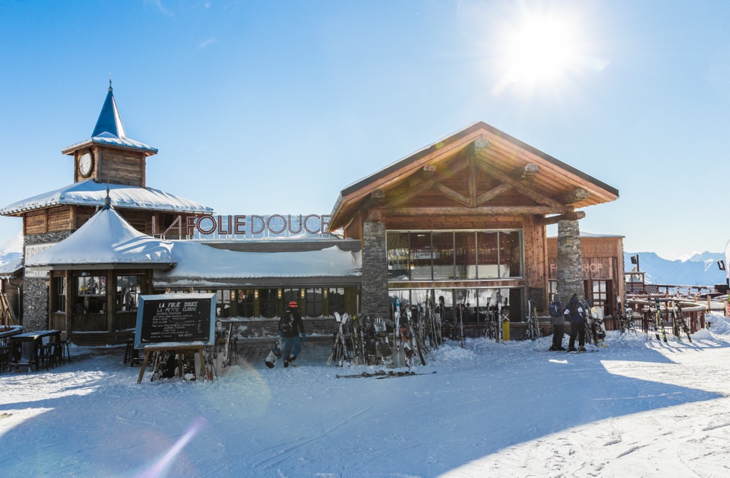 La Folie Douce at Alpe d’Huez. Alpe d Huez Ski Resort