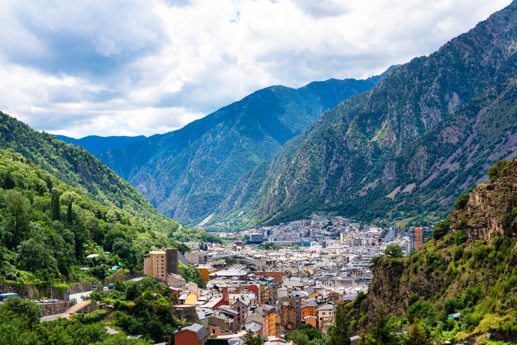 Andorra la Vella, Andorra aerial