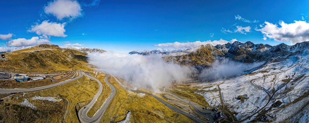 mountain Andorra aerial