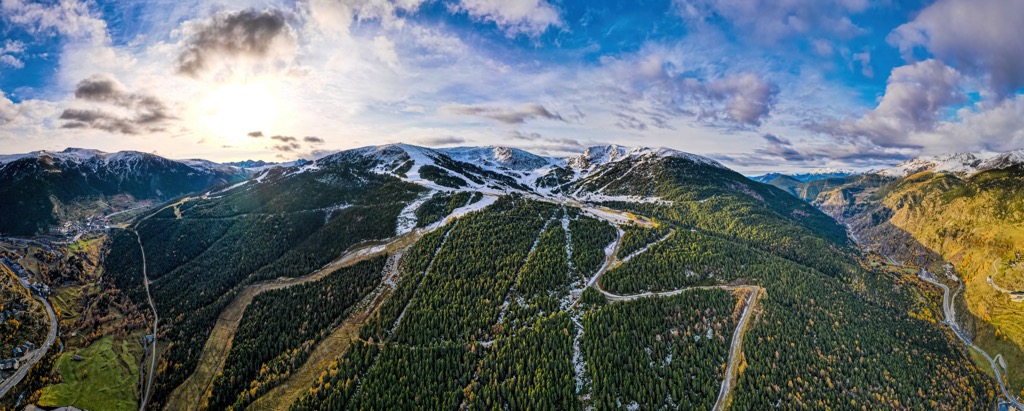 mountains, Andorra aerial