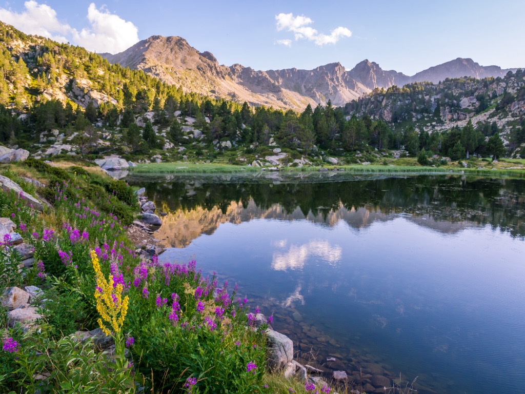 Estany Primer, Andorra aerial