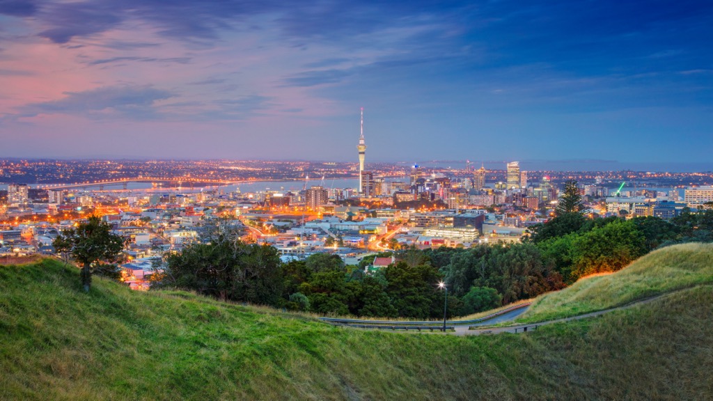 Auckland as seen from Mt. Eden, Auckland, New Zealand
