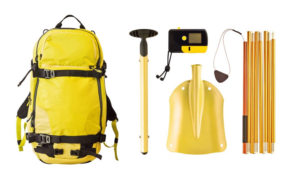 The kit. Avalanche Safety