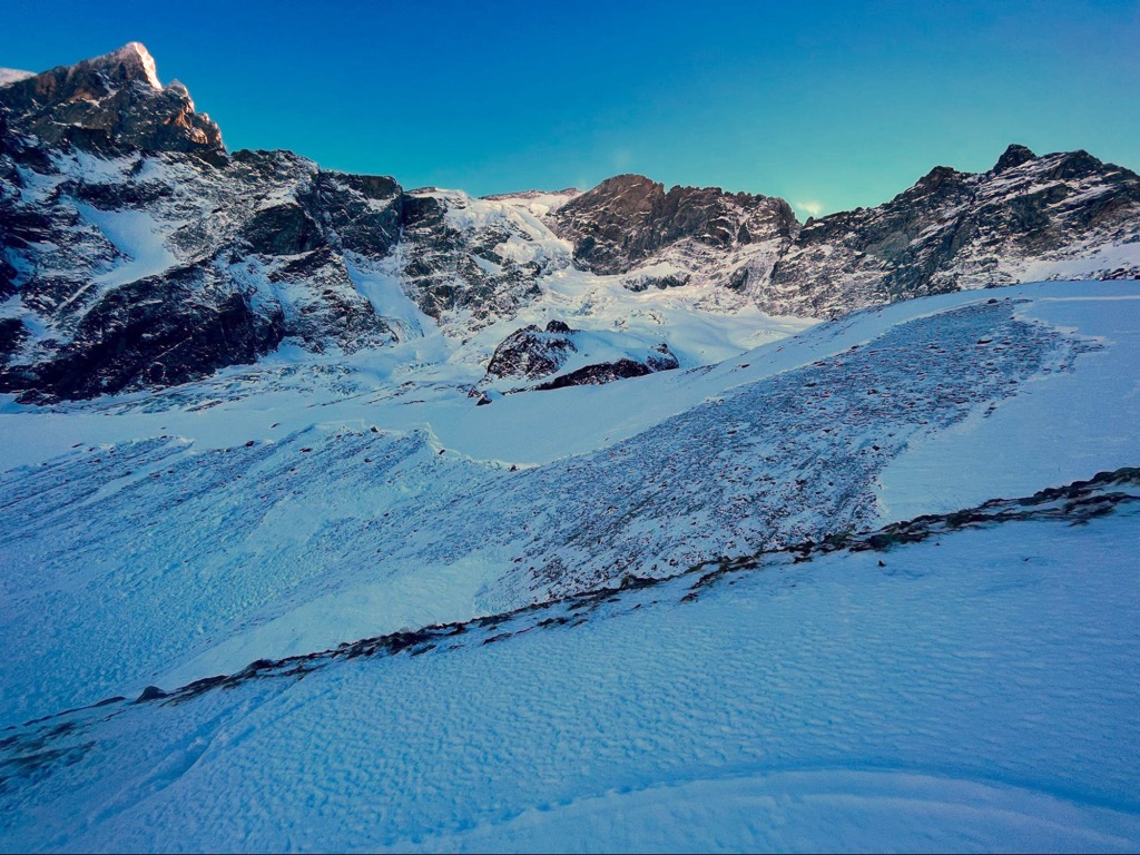 A rain event triggered this slide in France. 	Photo: Sergei Poljak. Avalanche Safety