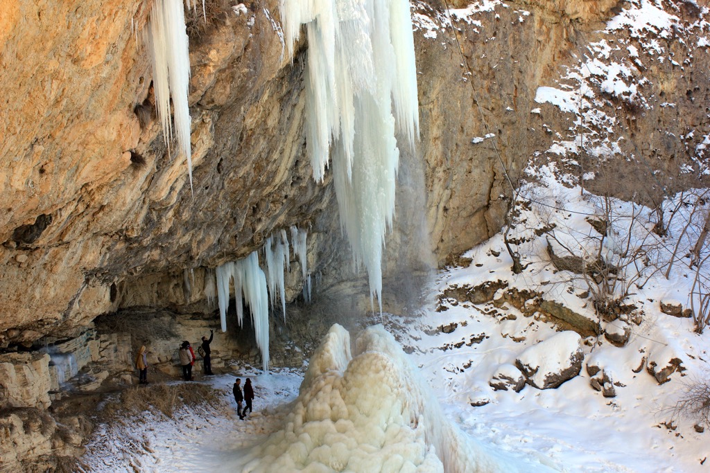 Afurja waterfall,  Azerbaijan