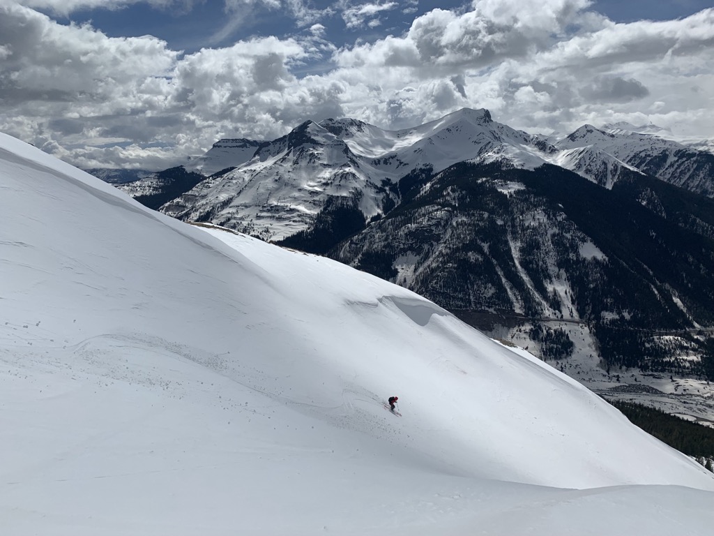 The upper expanse of Kendall Mountain. Photo: Sergei Poljak. Backcountry Telluride