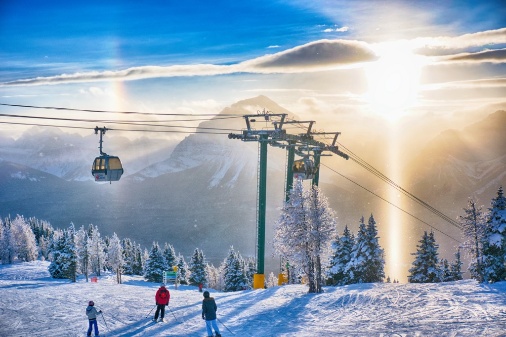 Lake Louise is the “other” world-class ski resort just outside Banff. Banff Sunshine Ski Resort