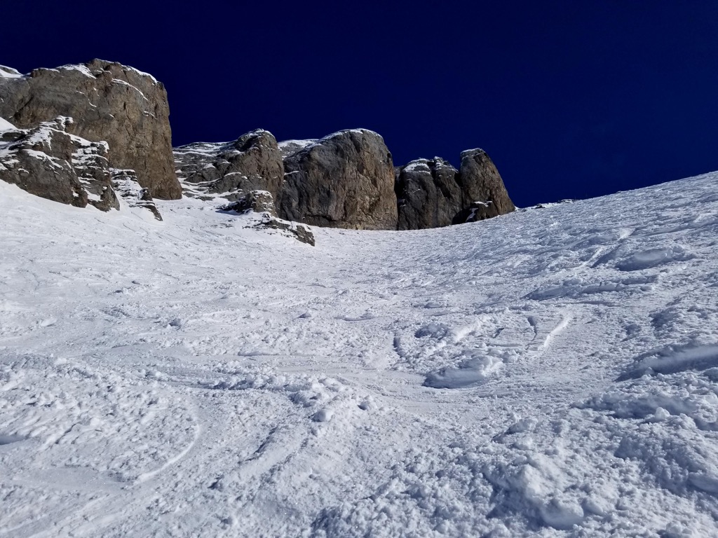 Powder snow conditions at Banff Sunshine. Banff Sunshine Ski Resort