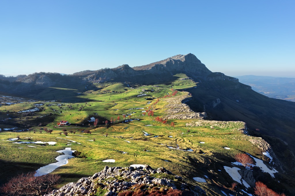 mountains in Gorbea, Basque Country, Spain