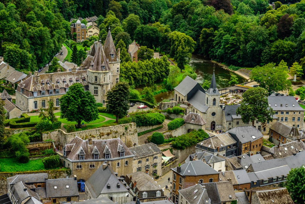 Medieval town of Durbuy in Wallony, Belgium