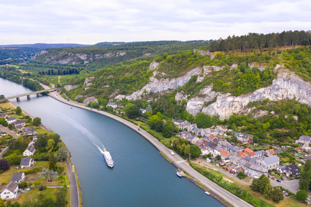 Meuse river in Ardennes, Belgium