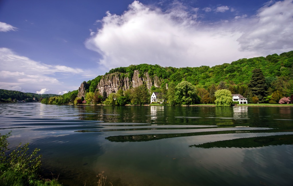 Meuse river view near Namur, Belgium