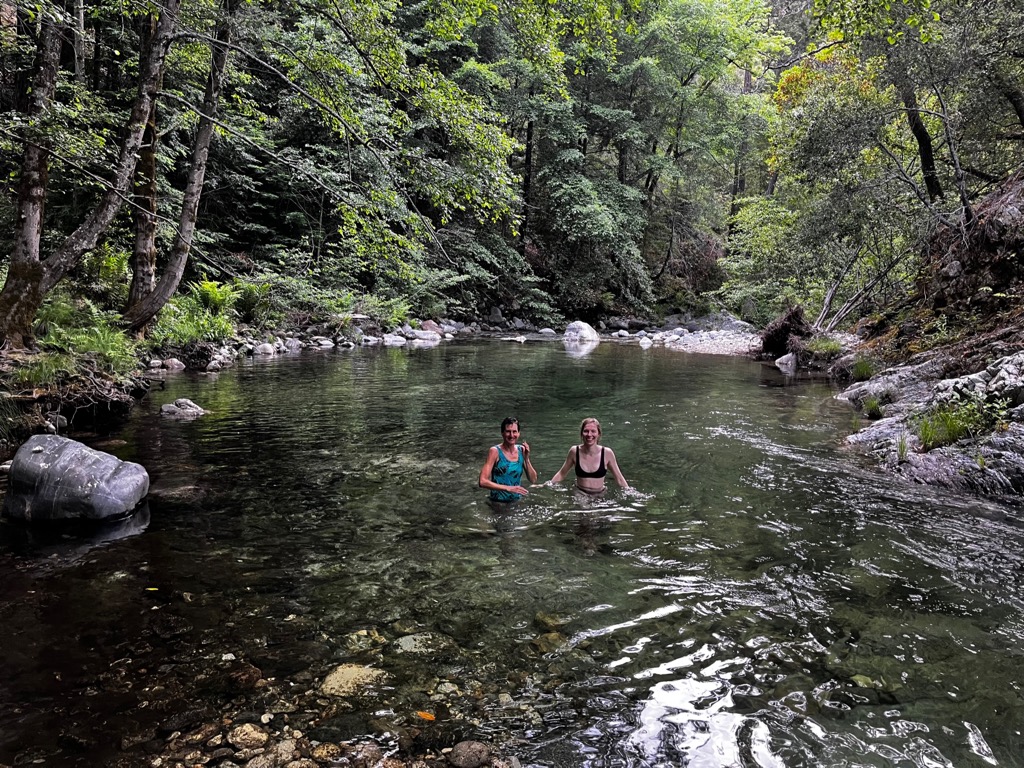 Swimming at Barlow. Photo: Sergei Poljak. Big Sur Sykes Hot Springs