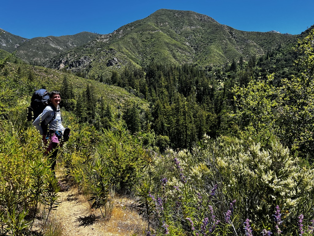 Mom’s first backpacking trip. Photo: Sergei Poljak. Big Sur Sykes Hot Springs