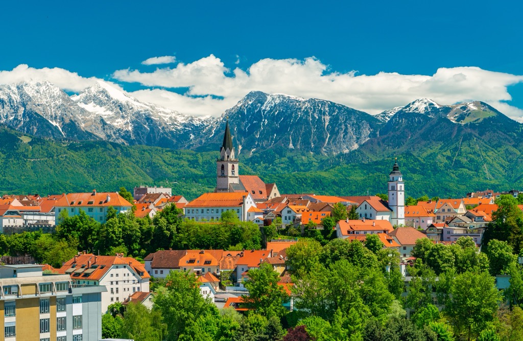 Kranj, Slovenia. Carinthian Slovenian Alps