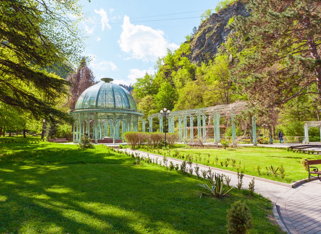 Borjomi Mineral Water, Caucasus mountain range