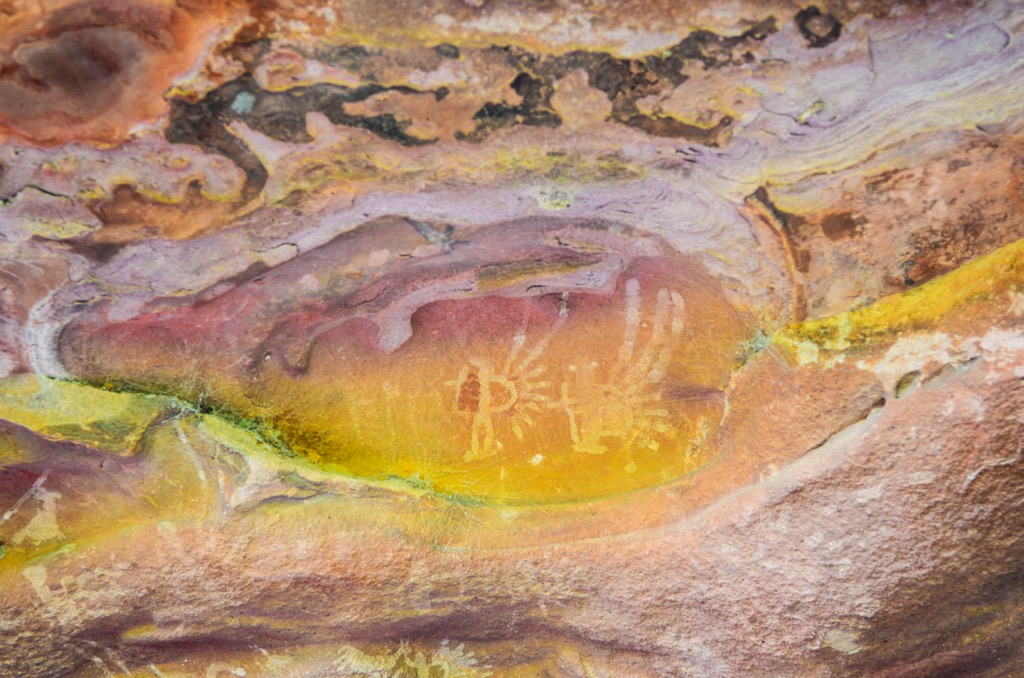 Comechingones Pictographs, Sierras de Córdoba, Cordoba, Argentina, South America