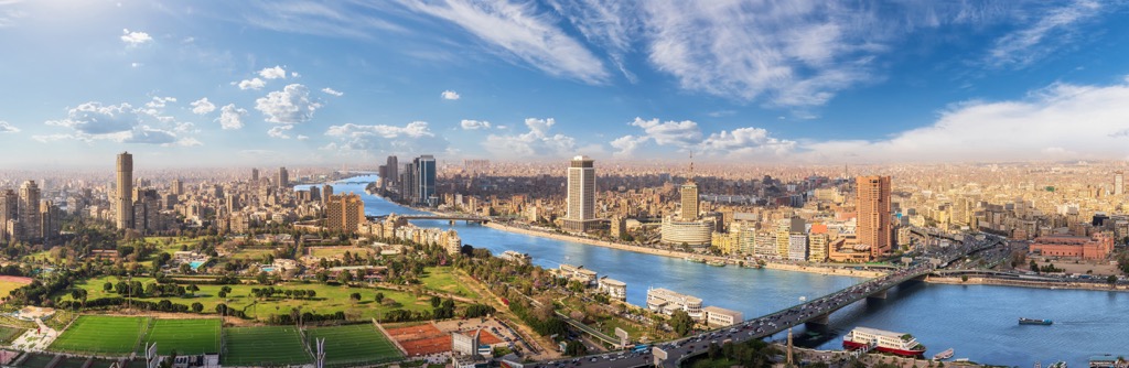 Cairo aerial panorama, Egypt