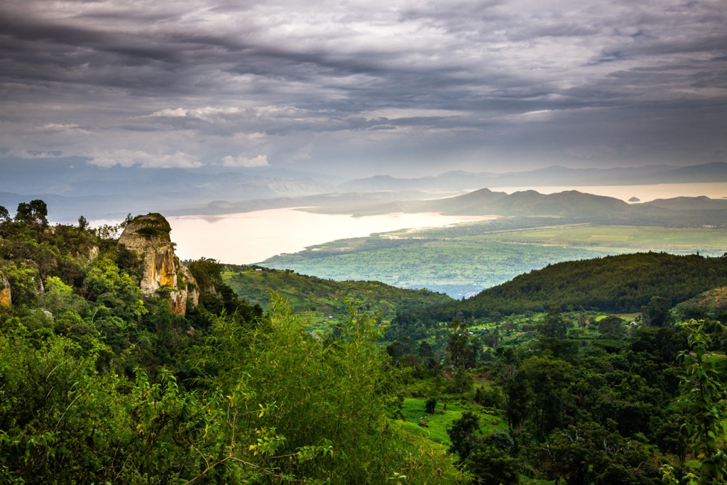 The Great Rift Valley and lakes in Ethiopia. Ethiopia Mountains