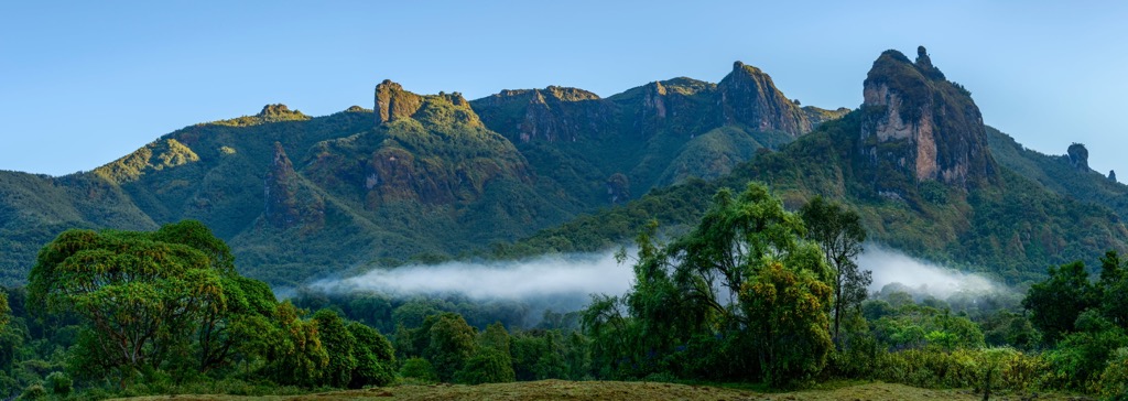 The Harenna Escarpment in Bale Mountains National Park. Ethiopia Mountains