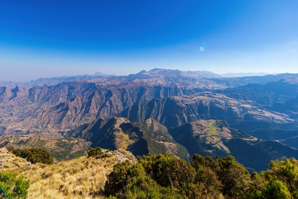 The Simien Mountains National Park. Ethiopia Mountains