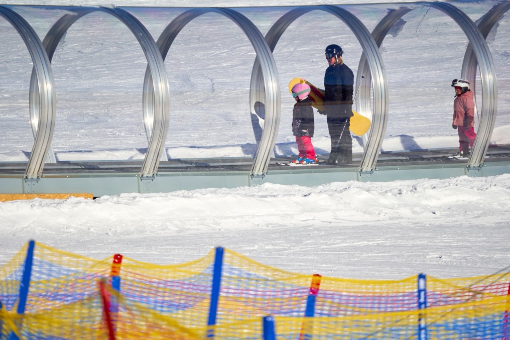 A magic carpet lift at Feldberg. Feldberg