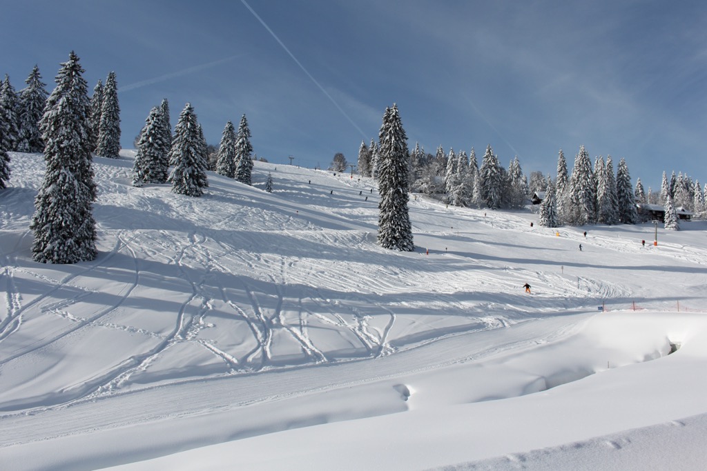 Easily accessible off-piste next to the lift. Feldberg