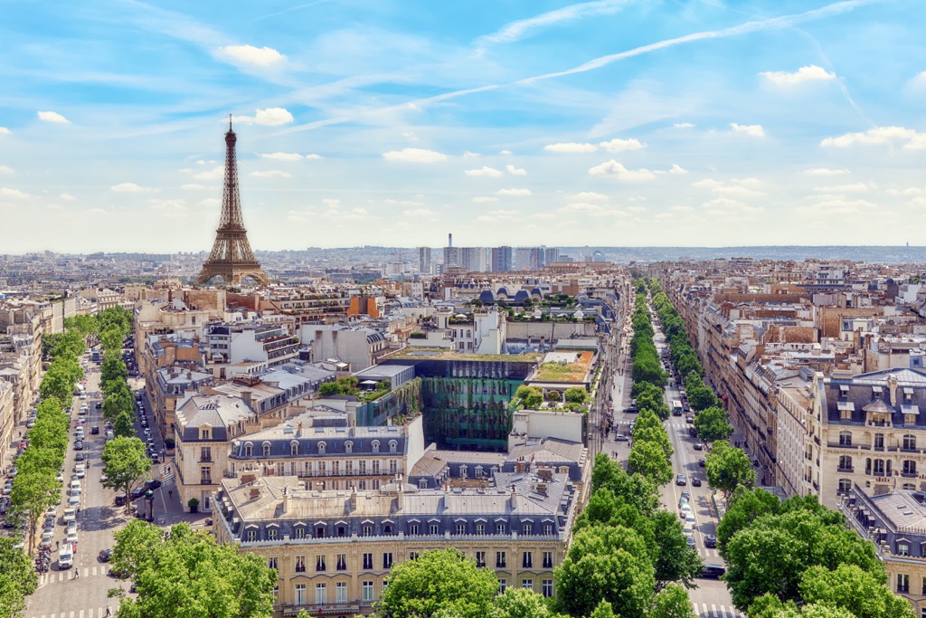 Paris aerial, France