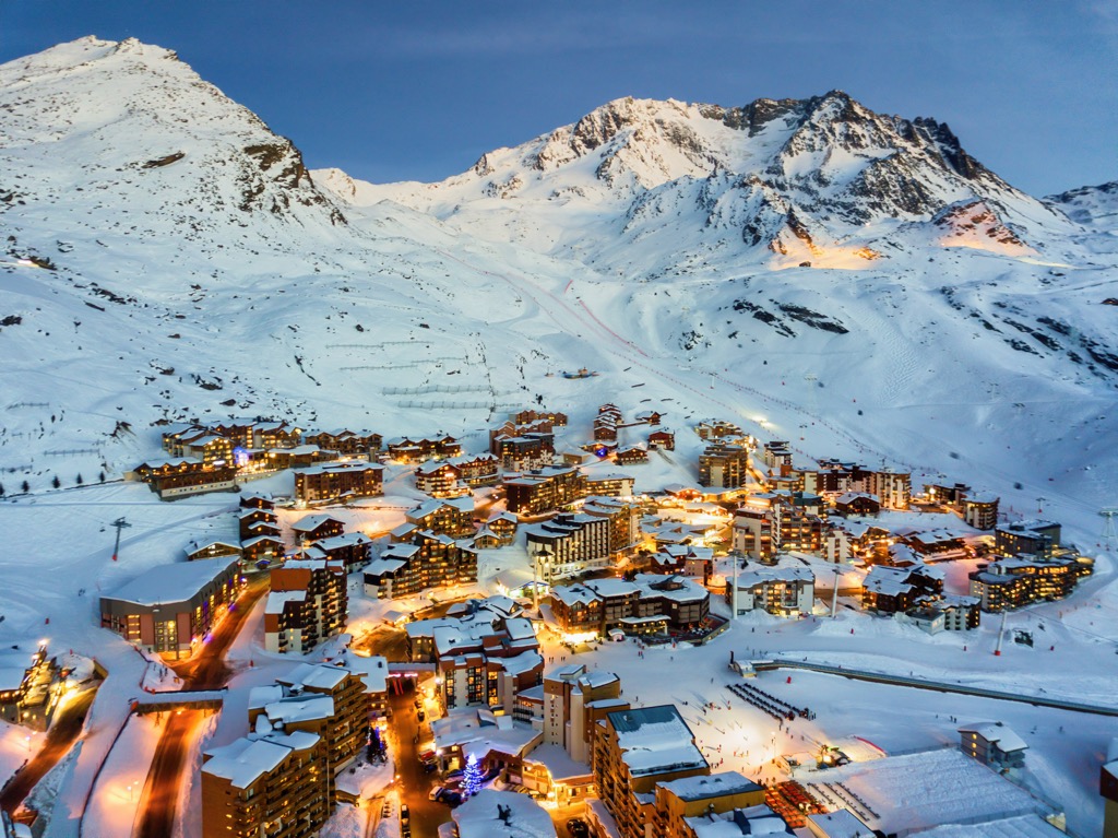 Val Thorens, ski resort in Haut Savoie, France