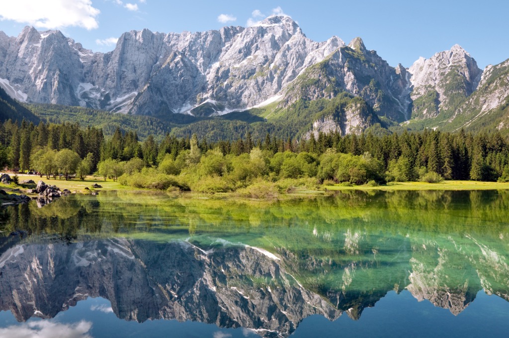 Lago di Fusine below Mangart