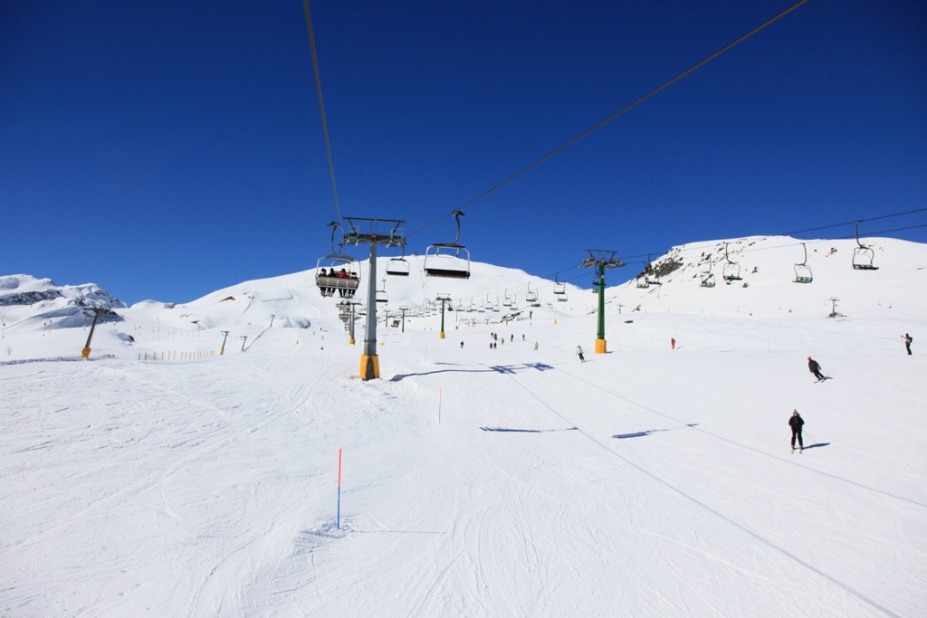 Courmayeur ski resort. Grands Montets