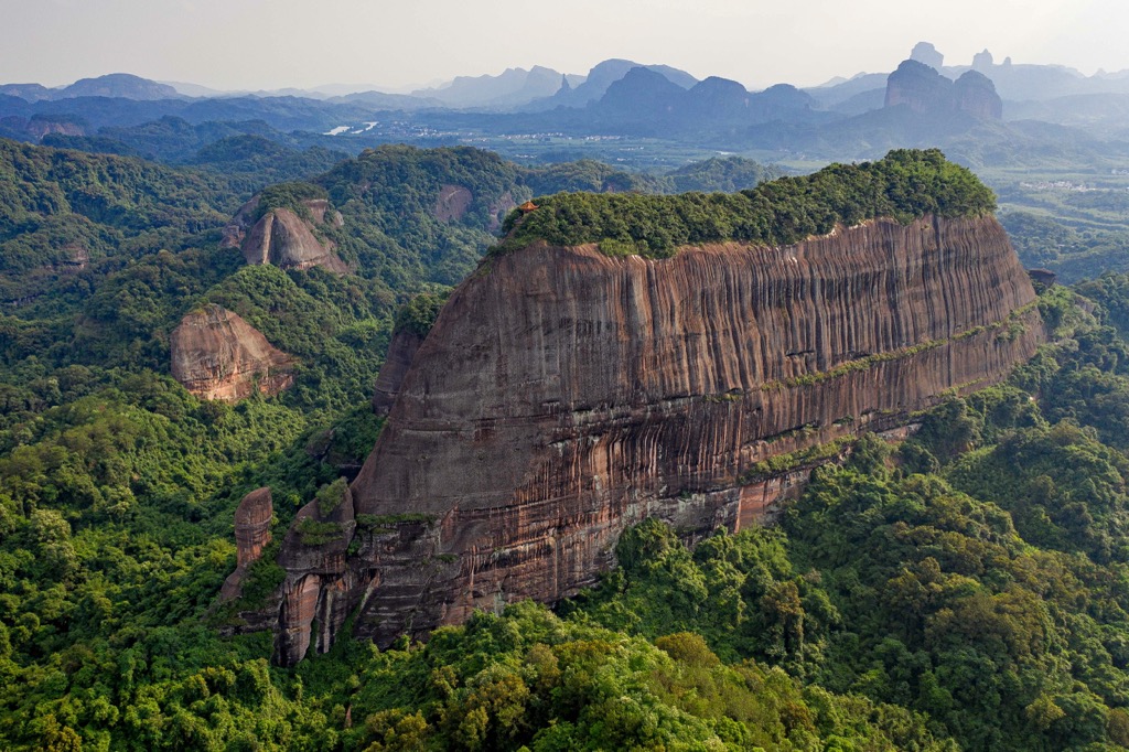 The geologic formations of Danxia. Guangdong