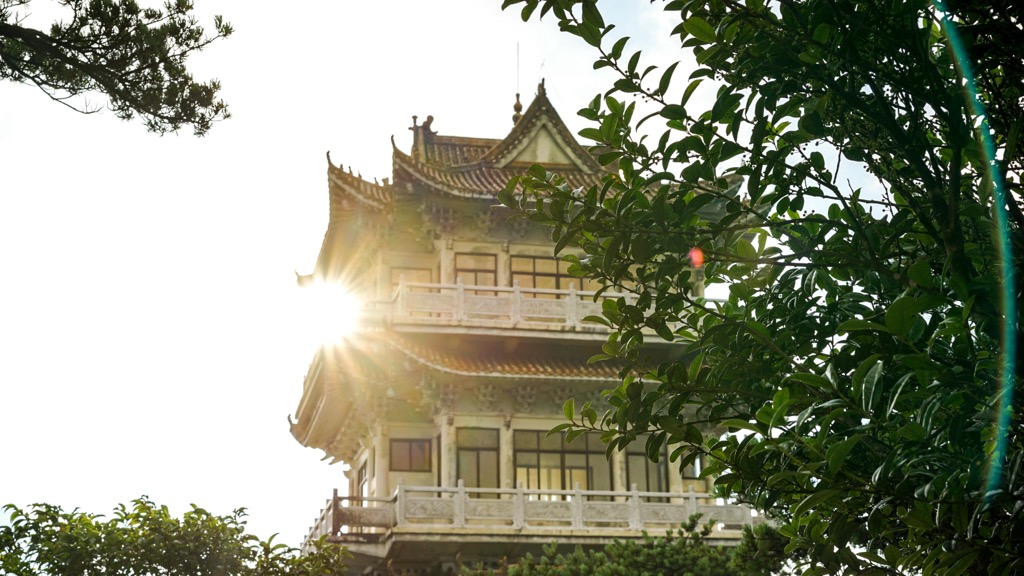 An ancient Chinese Buddhist temple in Nanling National Forest Park. Guangdong