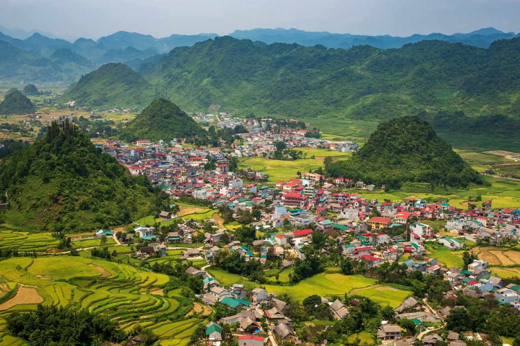 The town of Tam Son in Hà Giang. Ha Giang Province