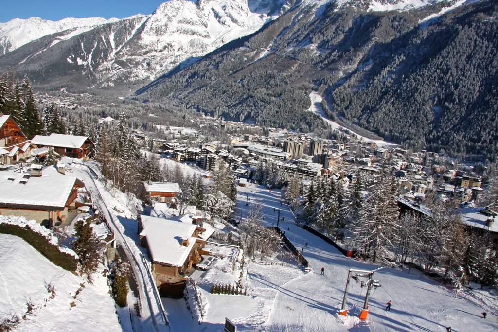 Chamonix ski resort, Haute-Savoie, France