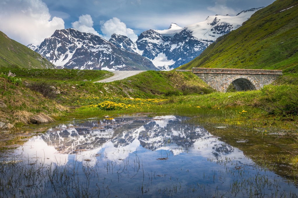 Col de l'Iseran snowcapped, Haute-Savoie, France