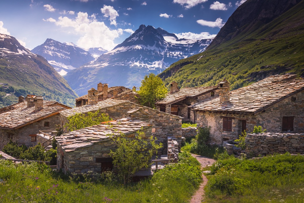 L Ecot, small medieval hamlet of Bonneval sur Arc Haute-Savoie, France