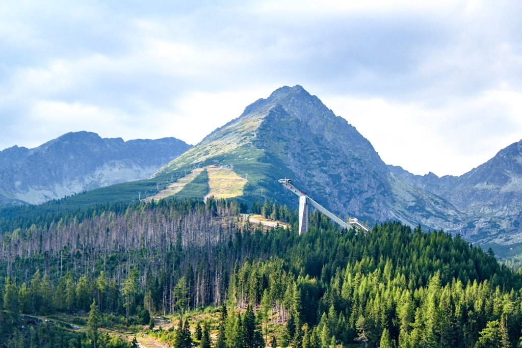 Krivan from Štrbské Pleso. High Tatras