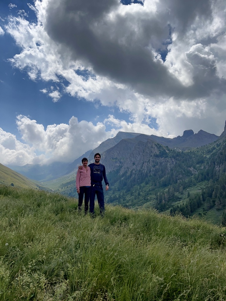 Mom and I. Photo: Sergei Poljak. Hiking in the French Queyras