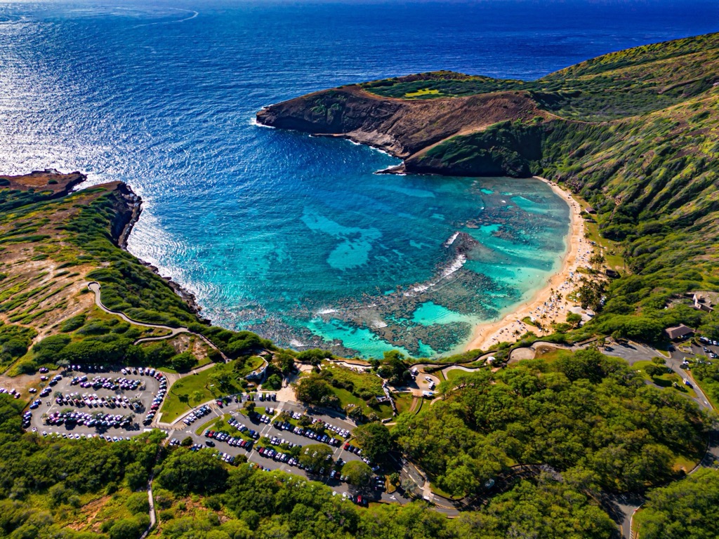 Hanauma Bay on Oahu. Honolulu County