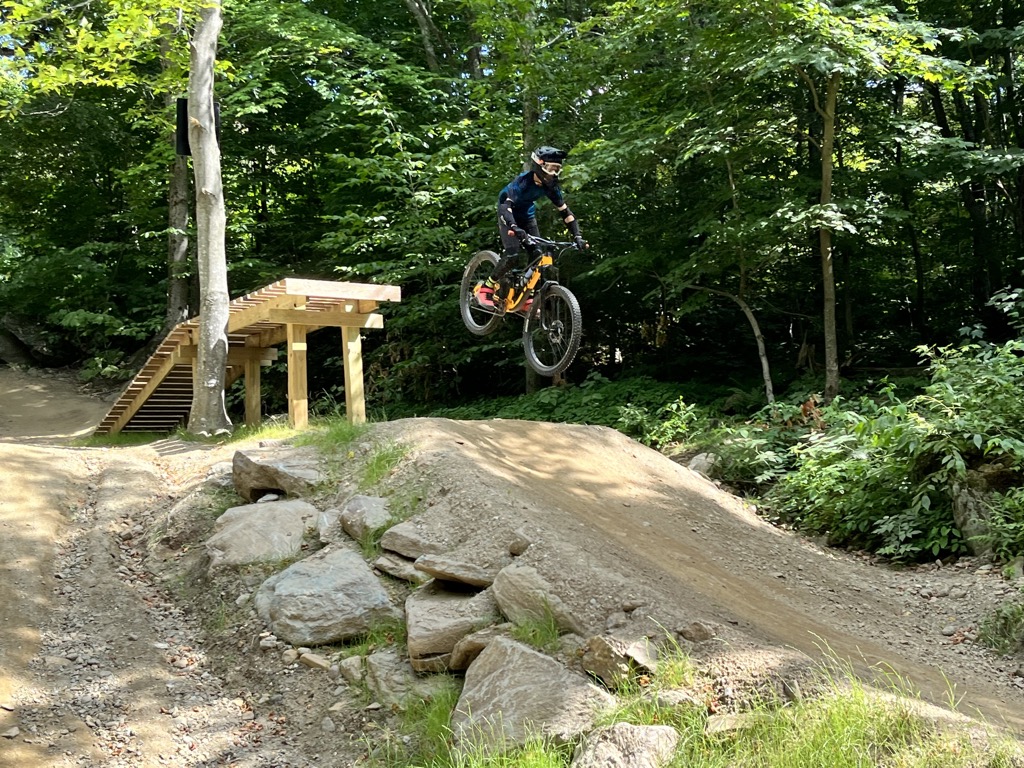 Kids progress fast with full-suspension bikes these days. Photo: Sergei Poljak. How to Start Mountain Biking