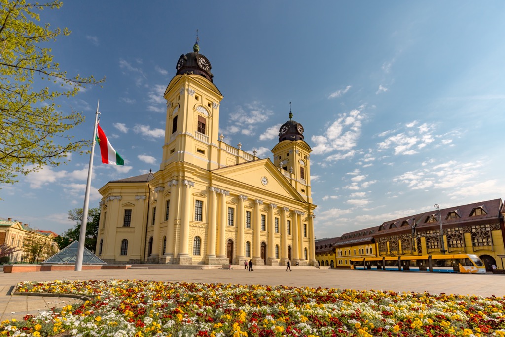Kossuth square, Debrecen, Hungary