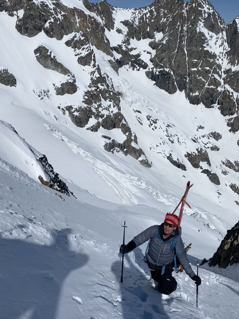 The bootpack up the Glacier Superior du Lautaret. Photo: Anna Lochhead. Journal des Ecrins: Col Claire Ski Descent