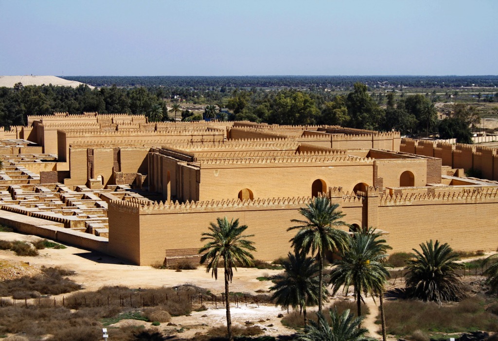 ruins of ancient Babylon, Iraq